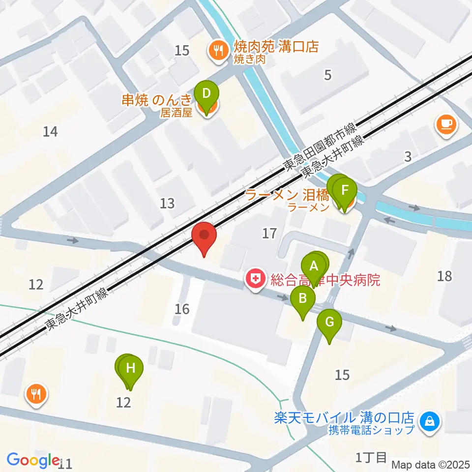 スタジオアズ(Studio-az)周辺のファミレス・ファーストフード一覧地図