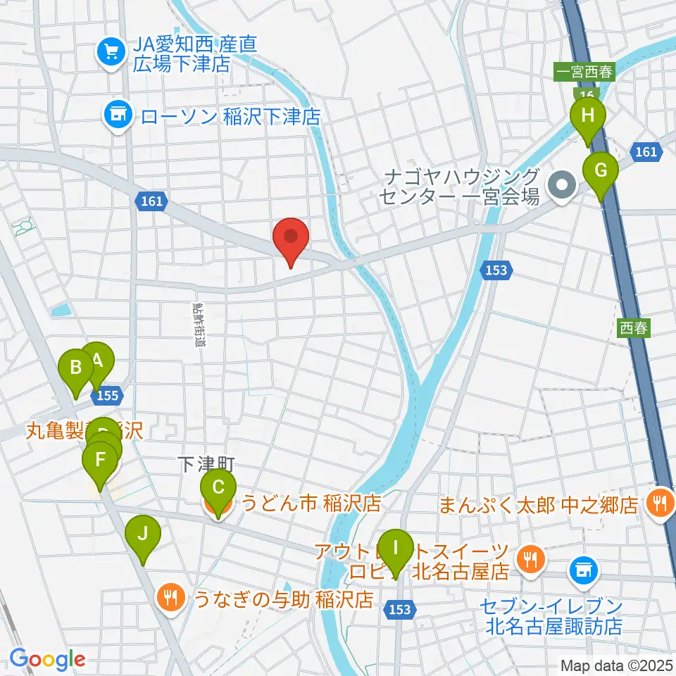 フレンズ音楽院周辺のファミレス・ファーストフード一覧地図