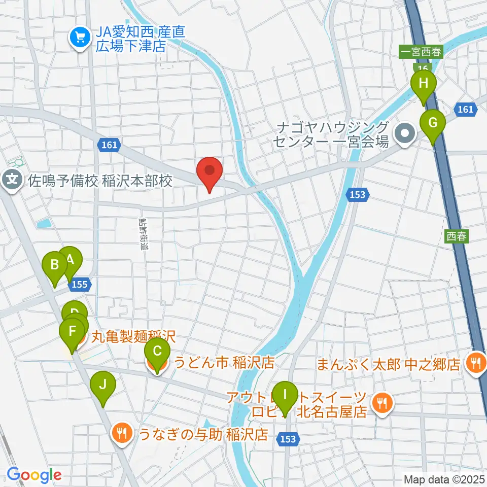 フレンズ音楽院周辺のファミレス・ファーストフード一覧地図