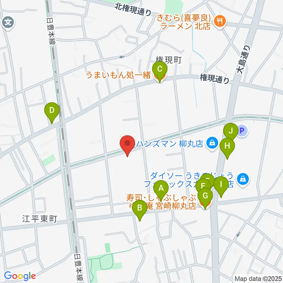 ベリーエイプ・インク周辺のファミレス・ファーストフード一覧地図