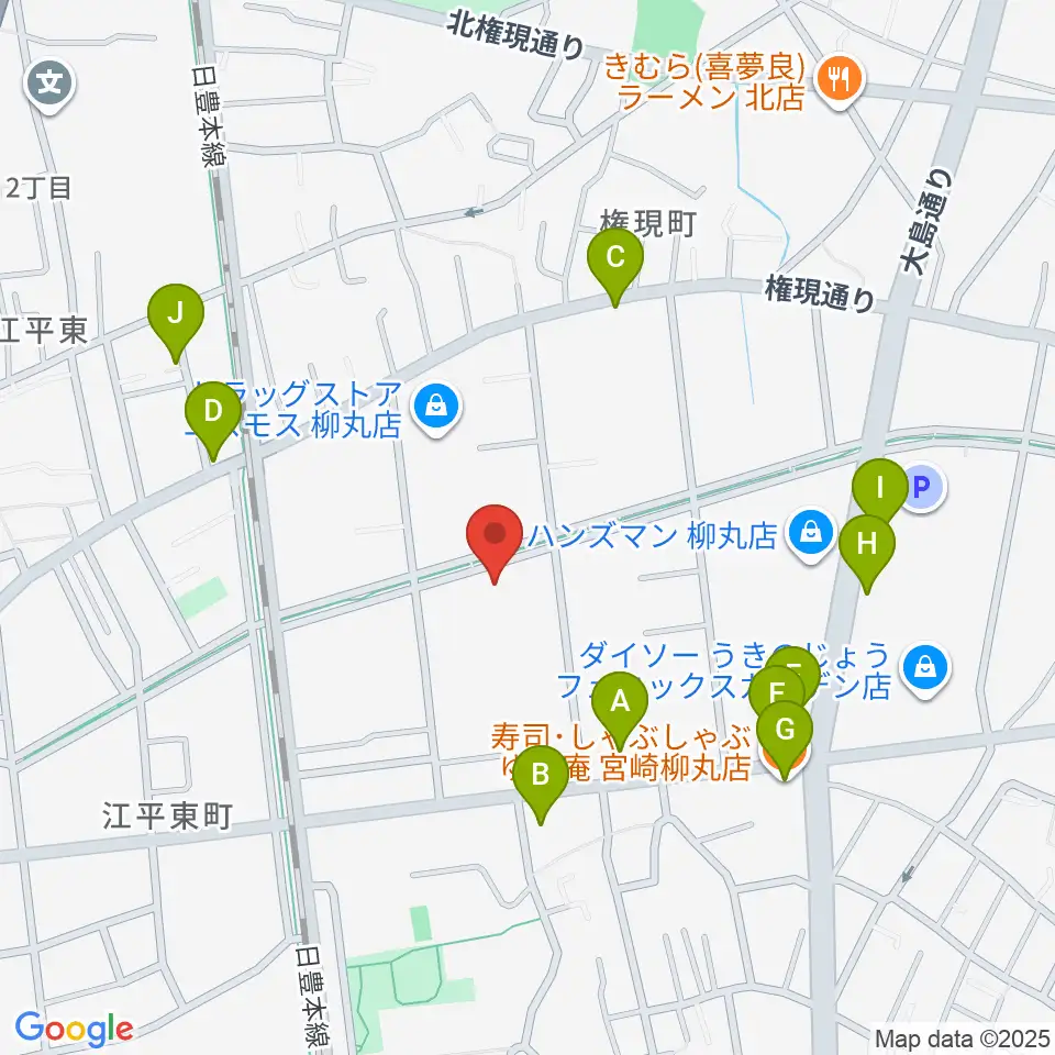 ベリーエイプ・インク周辺のファミレス・ファーストフード一覧地図