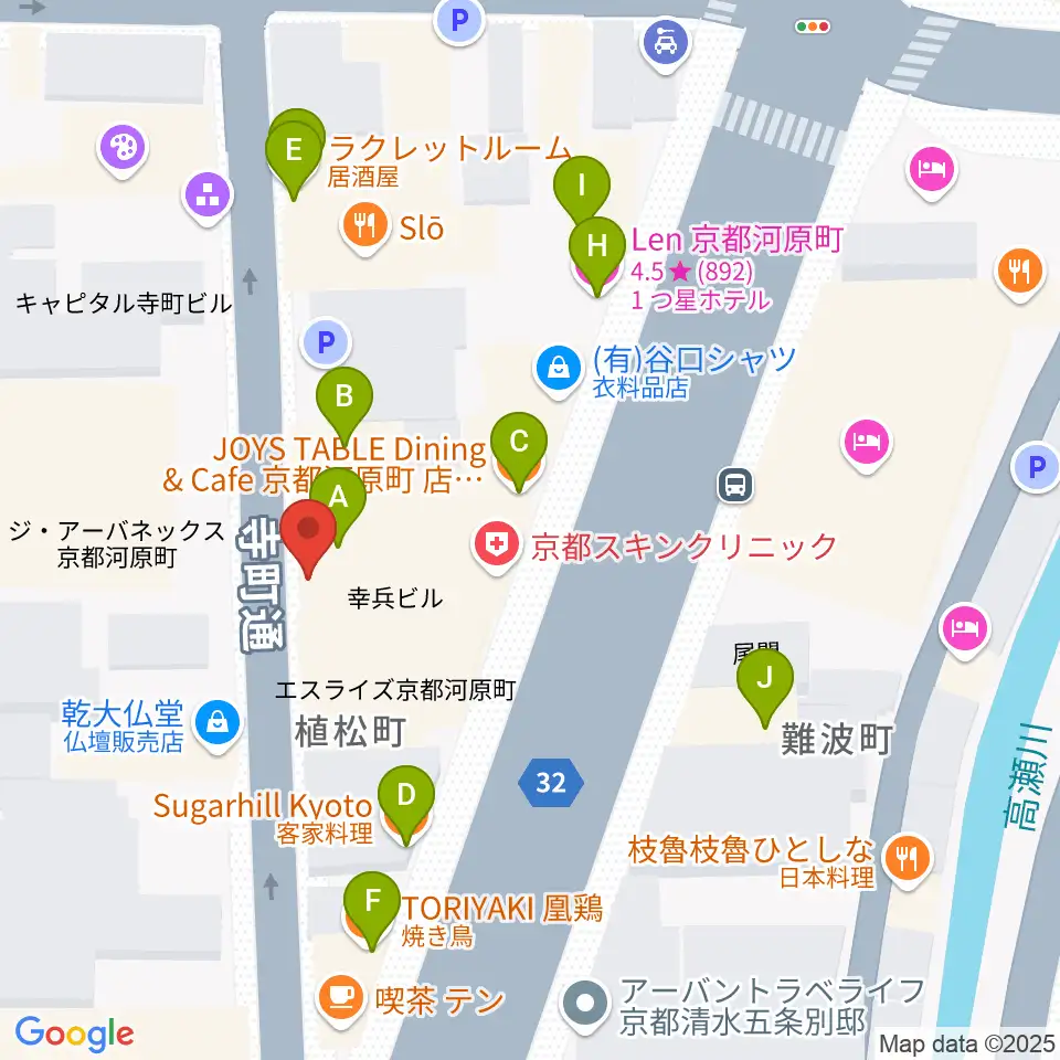 MURATA MUSIC ムラータミュージック周辺のファミレス・ファーストフード一覧地図