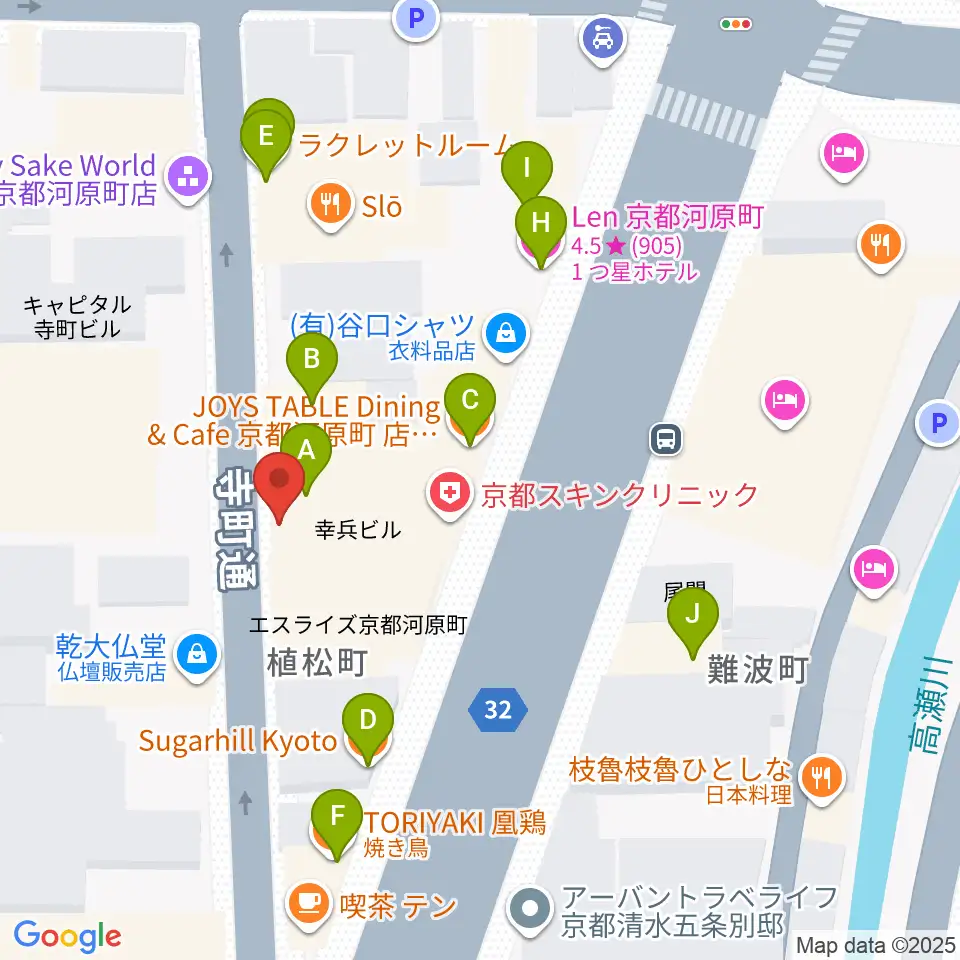 MURATA MUSIC ムラータミュージック周辺のファミレス・ファーストフード一覧地図