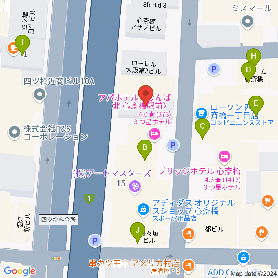 Vocal Space B周辺のファミレス・ファーストフード一覧地図