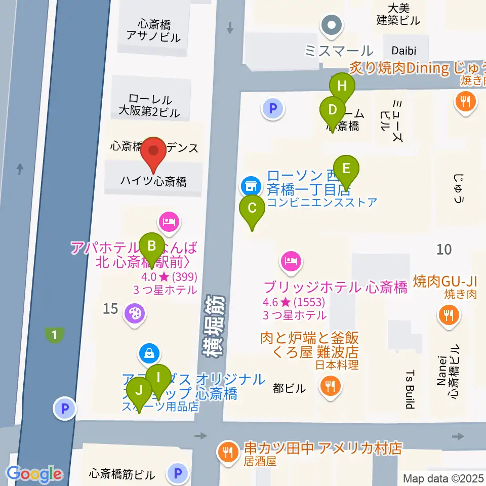 Vocal Space B周辺のファミレス・ファーストフード一覧地図