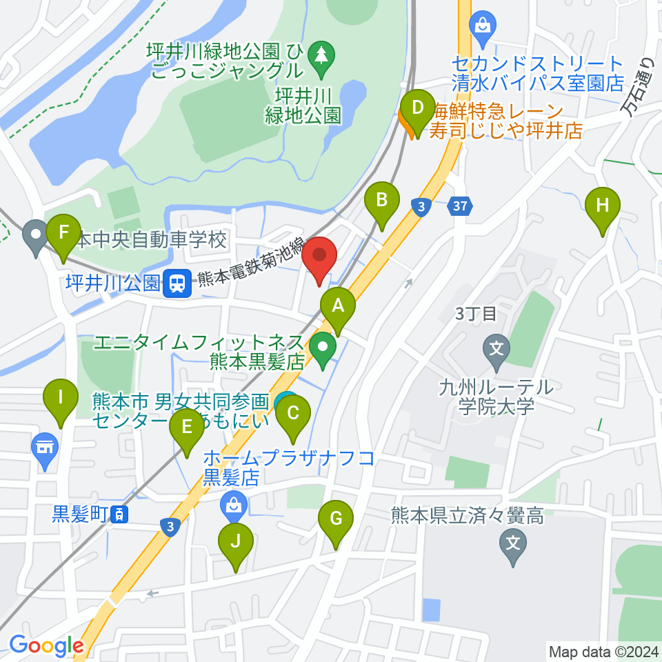 スタジオスミス周辺のファミレス・ファーストフード一覧地図