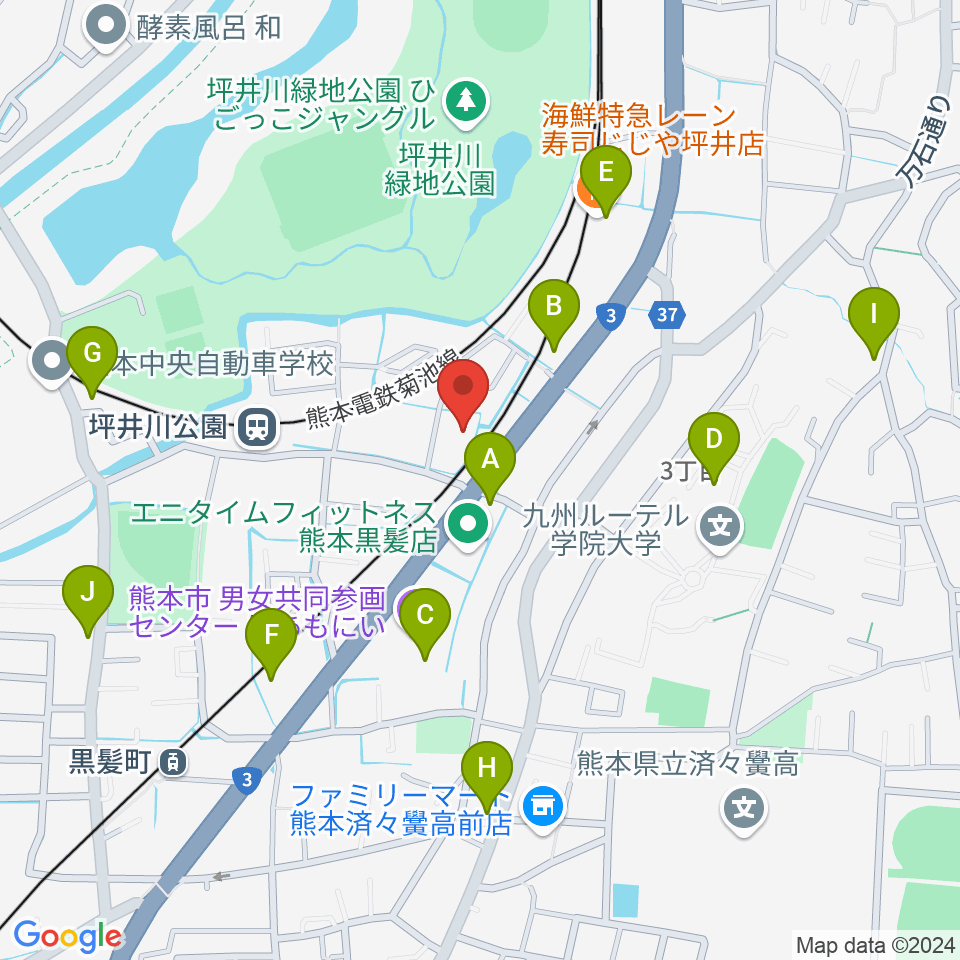 スタジオスミス周辺のファミレス・ファーストフード一覧地図