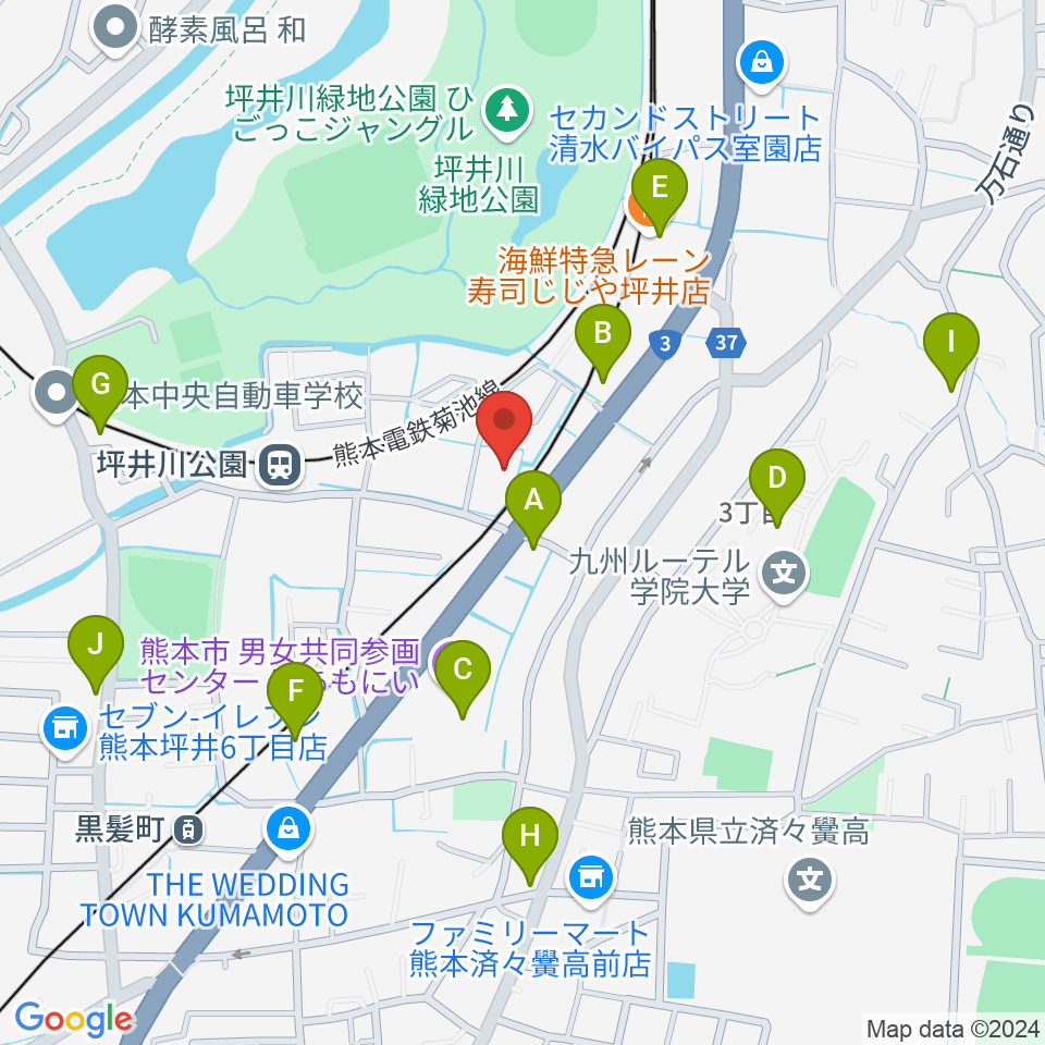 スタジオスミス周辺のファミレス・ファーストフード一覧地図