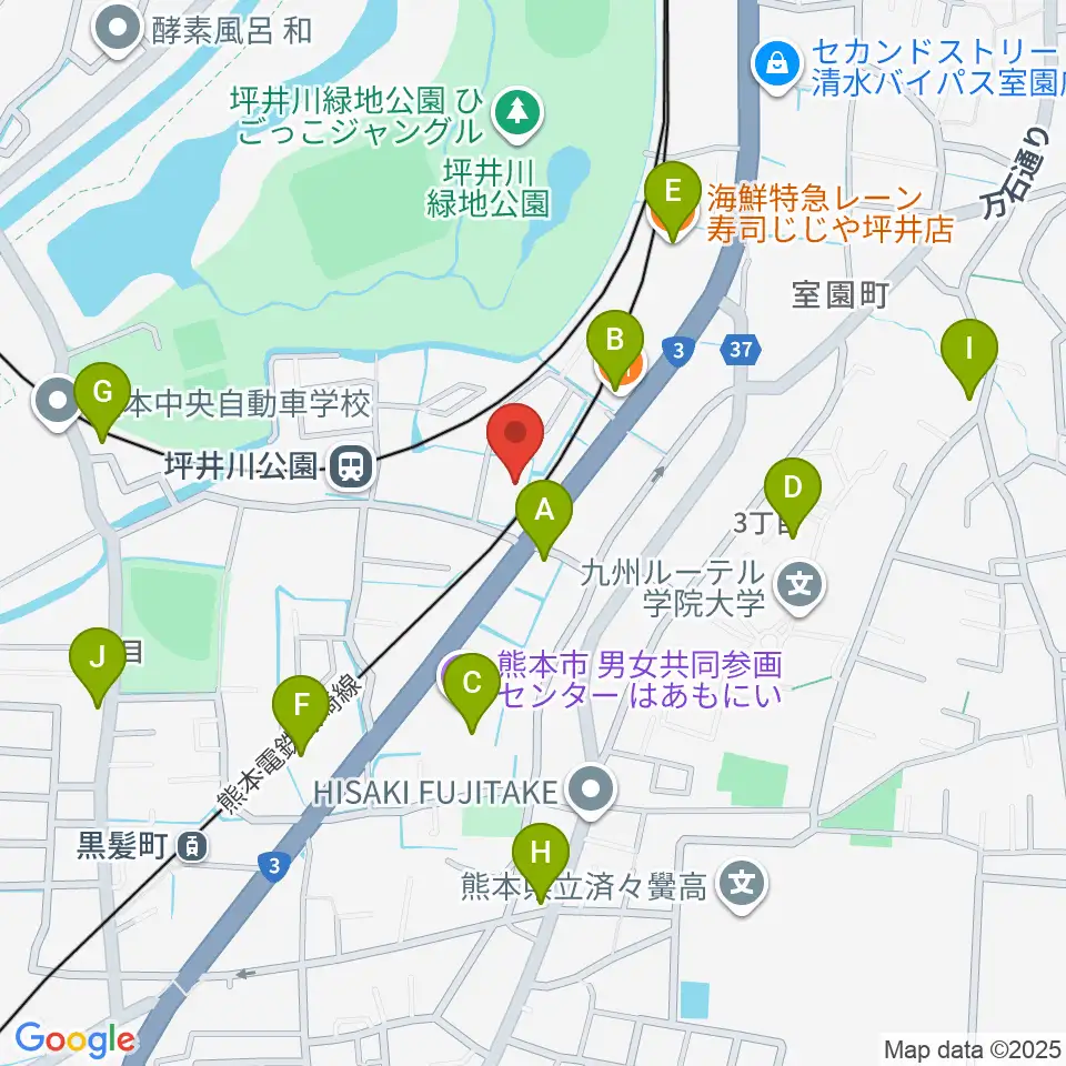 スタジオスミス周辺のファミレス・ファーストフード一覧地図