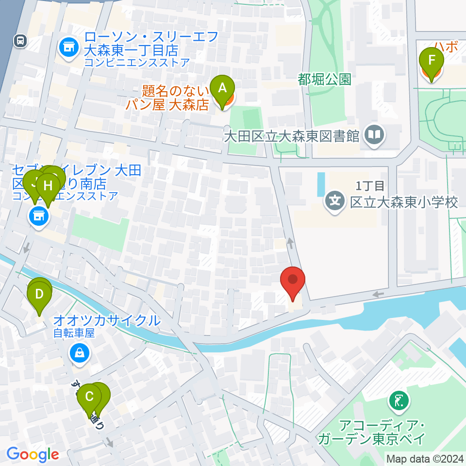 サウンドパーク周辺のファミレス・ファーストフード一覧地図