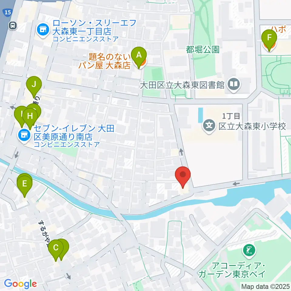 サウンドパーク周辺のファミレス・ファーストフード一覧地図