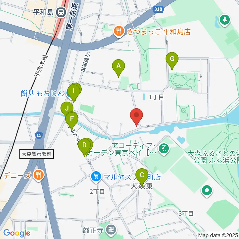 サウンドパーク周辺のファミレス・ファーストフード一覧地図