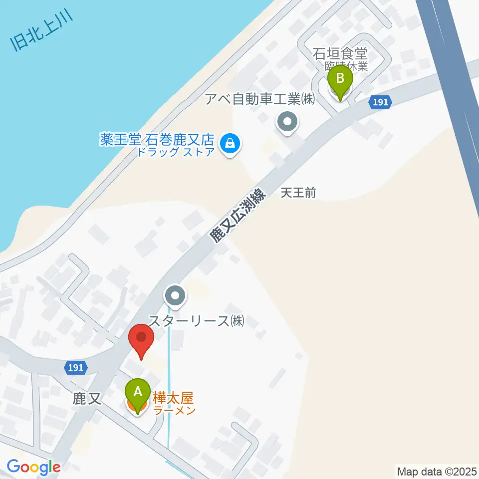 N's SQUARE周辺のファミレス・ファーストフード一覧地図