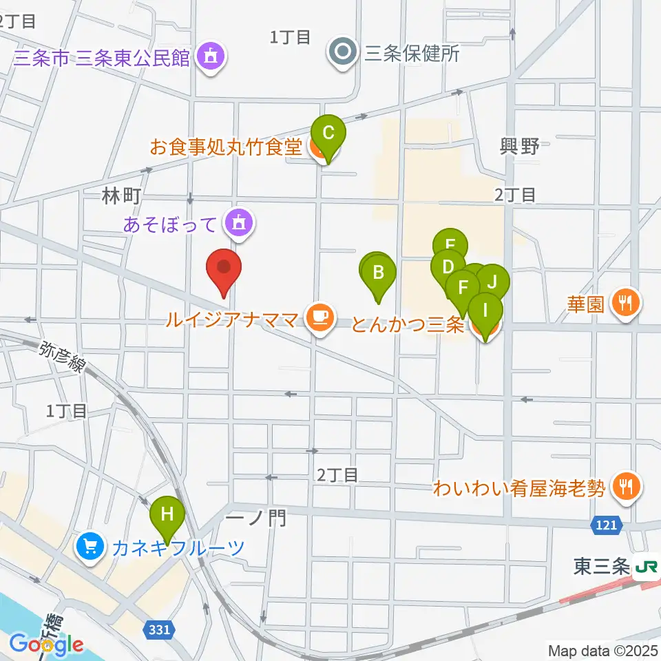 ロケット・ピンク周辺のファミレス・ファーストフード一覧地図