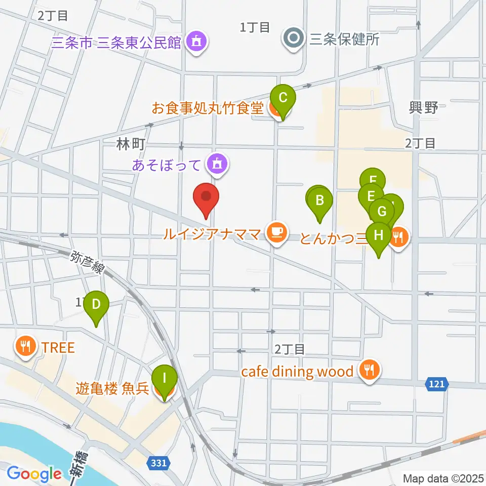 ロケット・ピンク周辺のファミレス・ファーストフード一覧地図