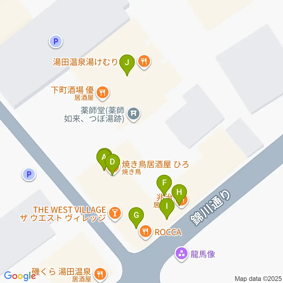 Organ's Melody周辺のファミレス・ファーストフード一覧地図