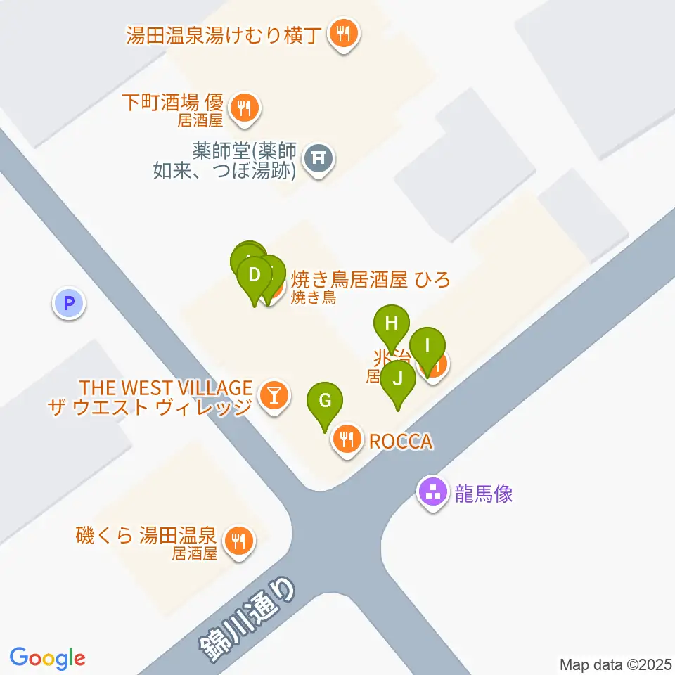 Organ's Melody周辺のファミレス・ファーストフード一覧地図