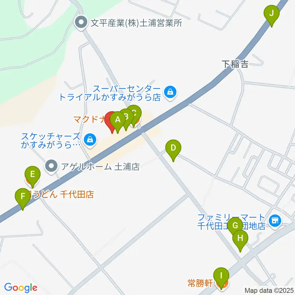 Mind-Neo周辺のファミレス・ファーストフード一覧地図