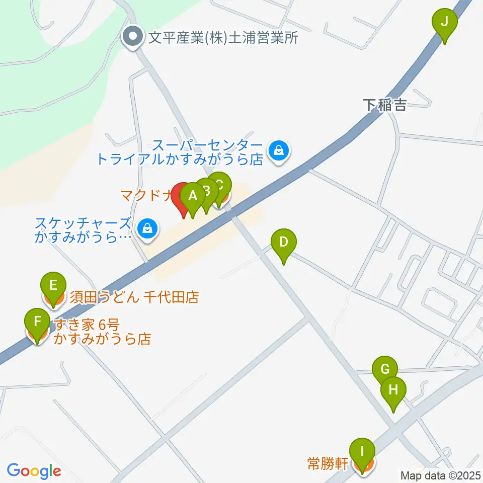 Mind-Neo周辺のファミレス・ファーストフード一覧地図