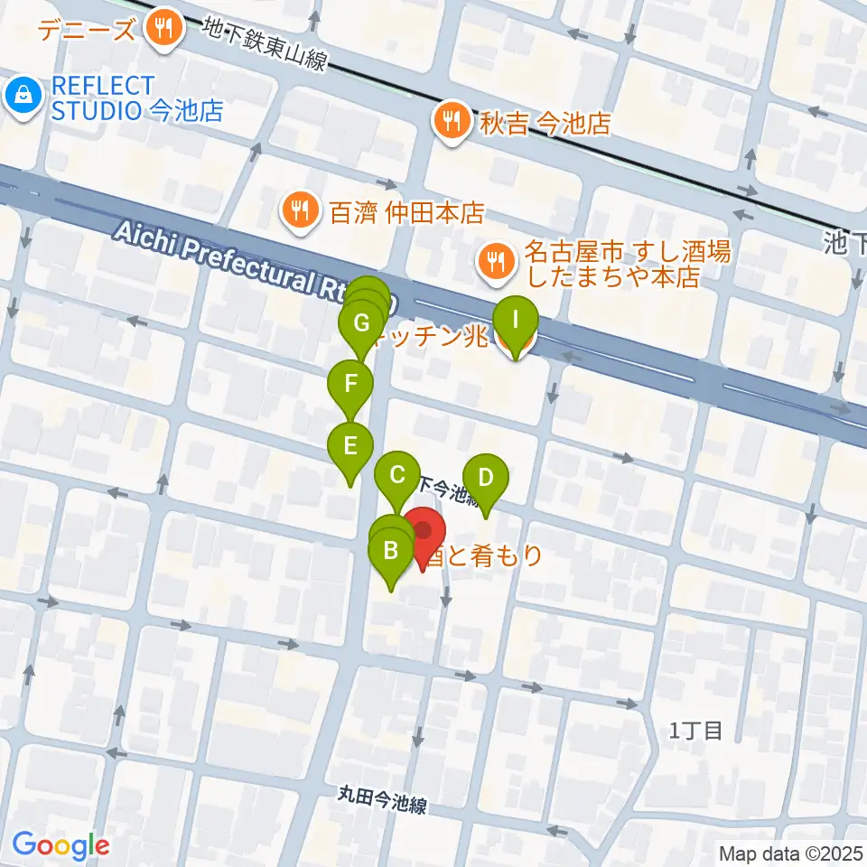 Art＆MusicSpace 源周辺のファミレス・ファーストフード一覧地図
