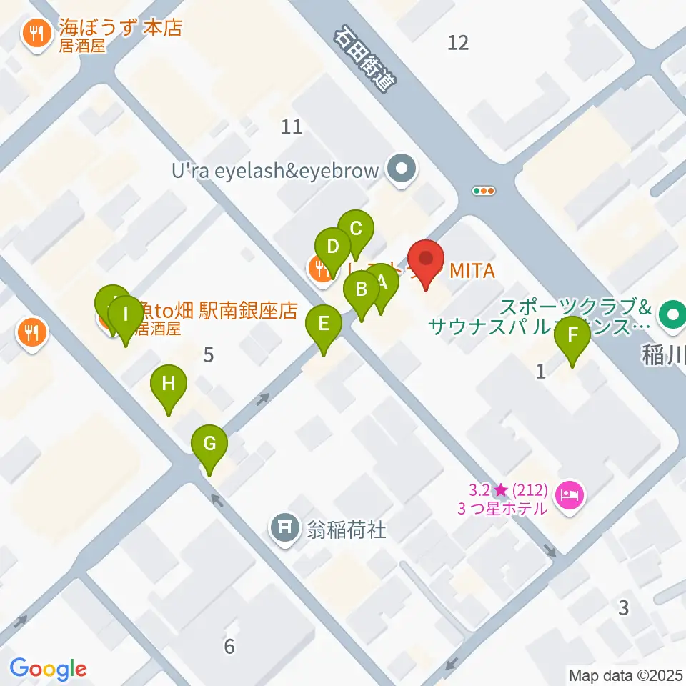 静岡サナッシュ周辺のファミレス・ファーストフード一覧地図