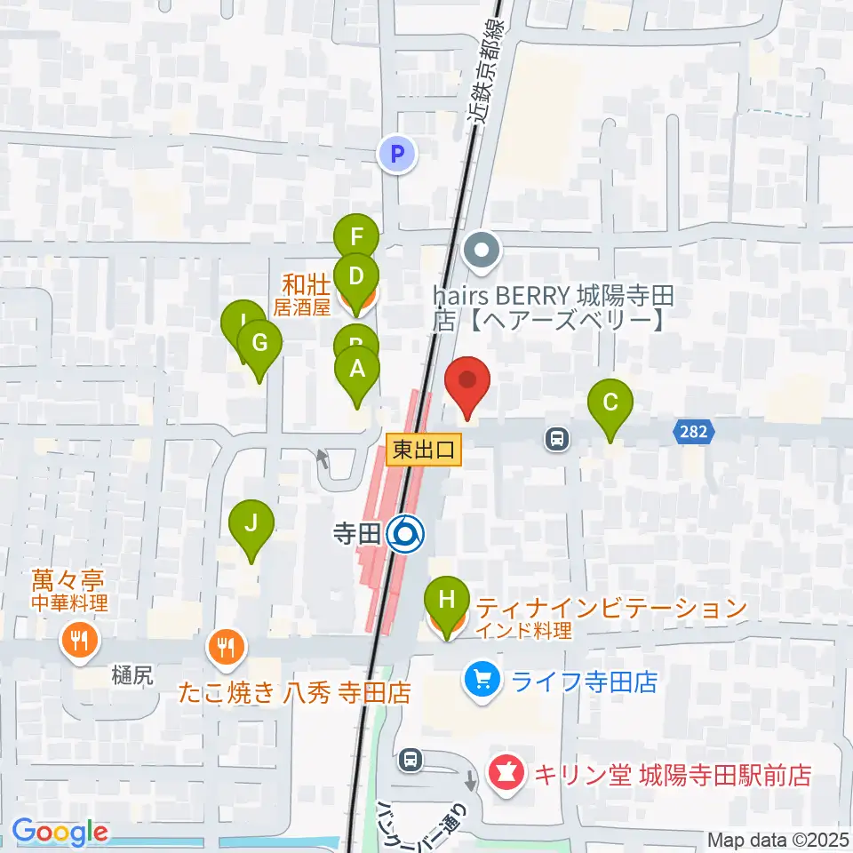 スタジオフレイバー周辺のファミレス・ファーストフード一覧地図