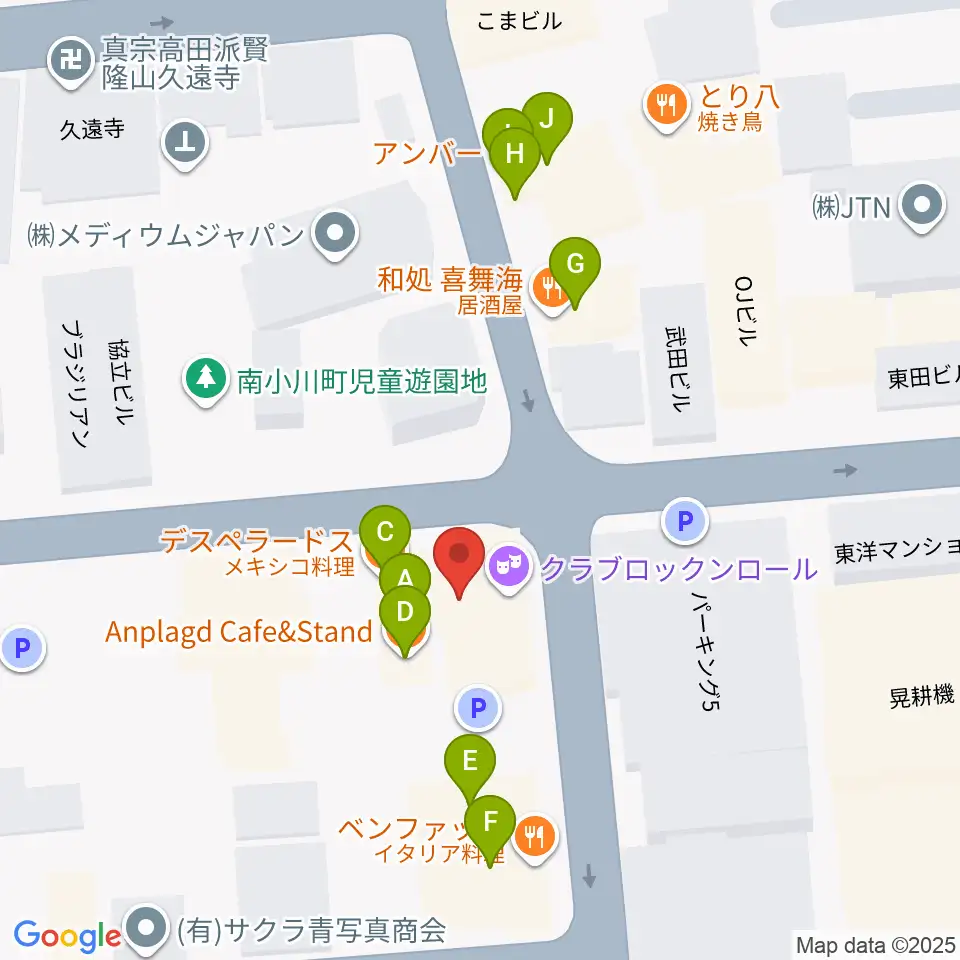 新栄クラブロックンロール周辺のファミレス・ファーストフード一覧地図