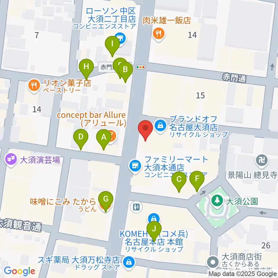 X-HALL ZEN周辺のファミレス・ファーストフード一覧地図