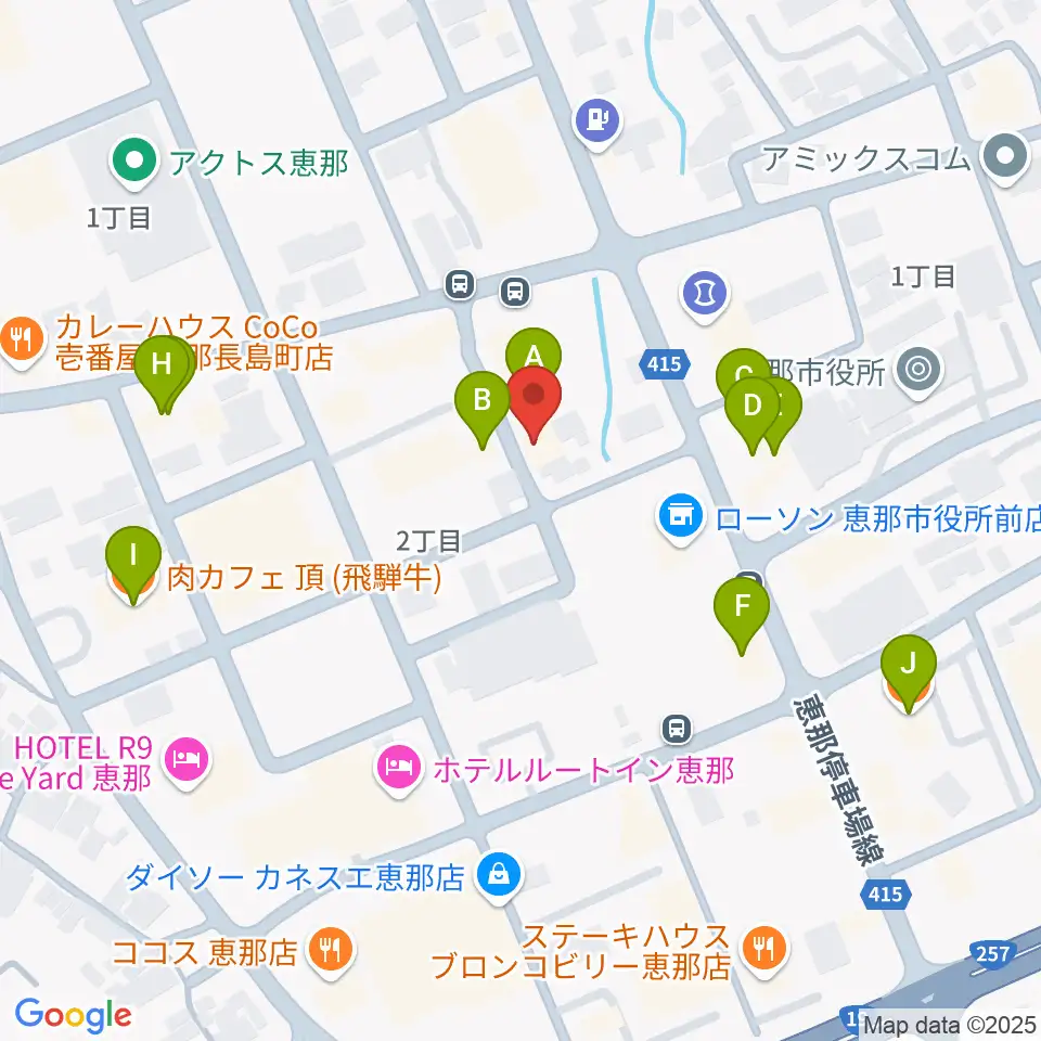 New Wave周辺のファミレス・ファーストフード一覧地図