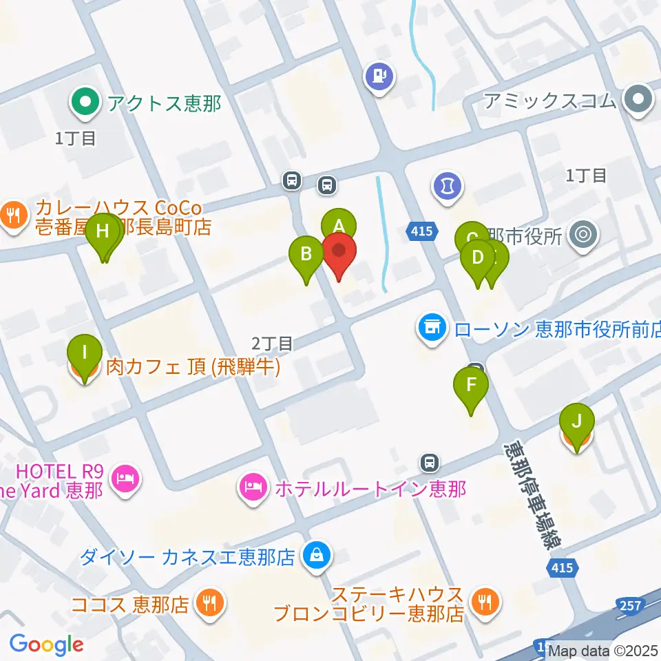 New Wave周辺のファミレス・ファーストフード一覧地図