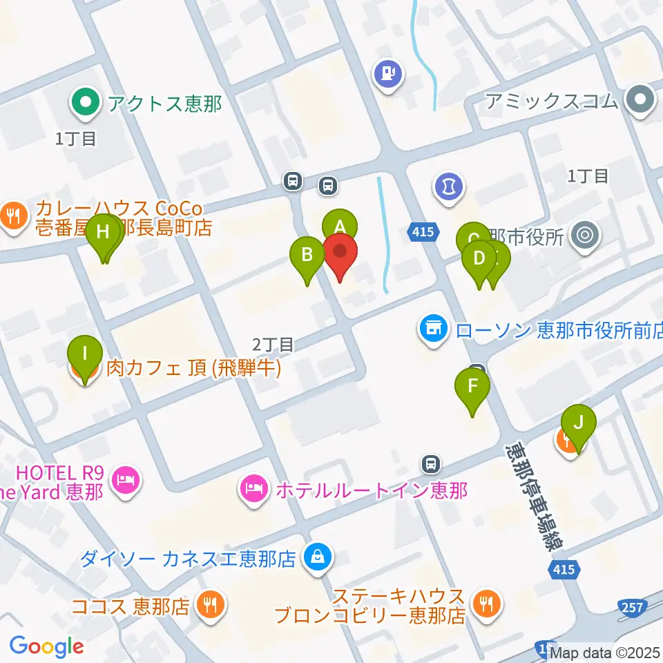 New Wave周辺のファミレス・ファーストフード一覧地図