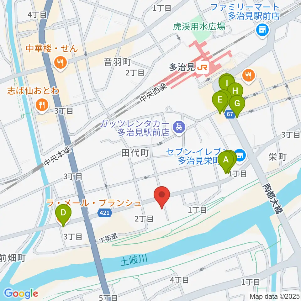 アートスペース ホリエ周辺のファミレス・ファーストフード一覧地図