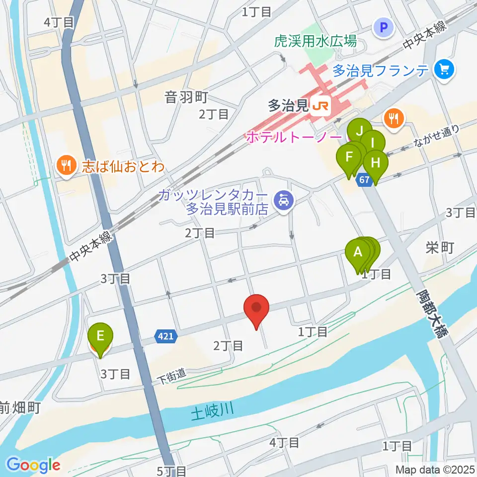 アートスペース ホリエ周辺のファミレス・ファーストフード一覧地図
