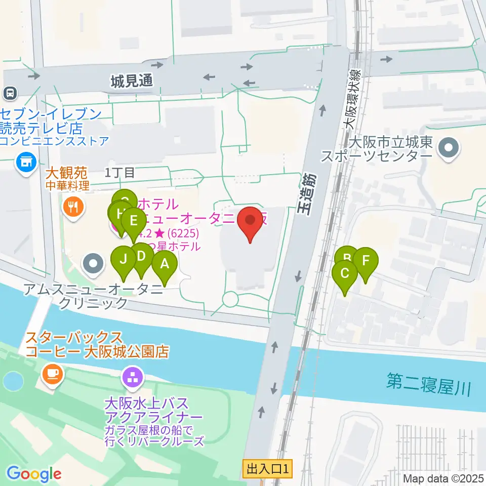住友生命いずみホール周辺のファミレス・ファーストフード一覧地図