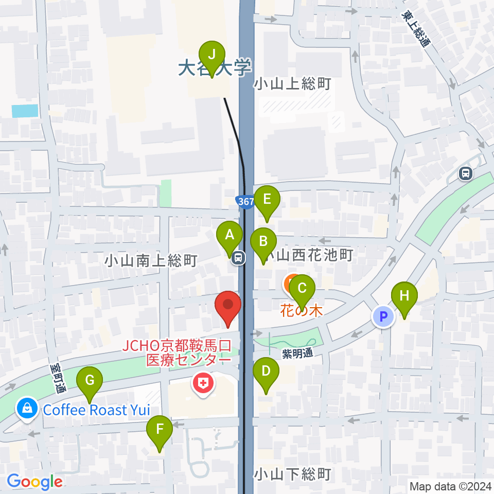 京都ケニーズ周辺のファミレス・ファーストフード一覧地図