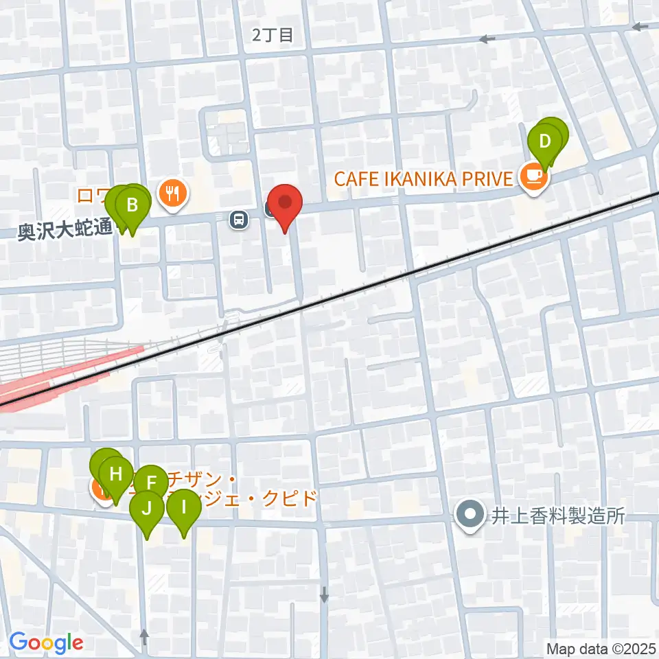 パストラルサウンド周辺のファミレス・ファーストフード一覧地図