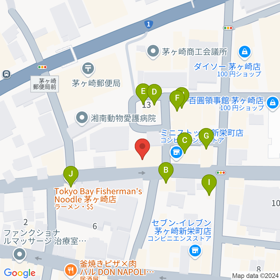 BOTCHY BOTCHY周辺のファミレス・ファーストフード一覧地図