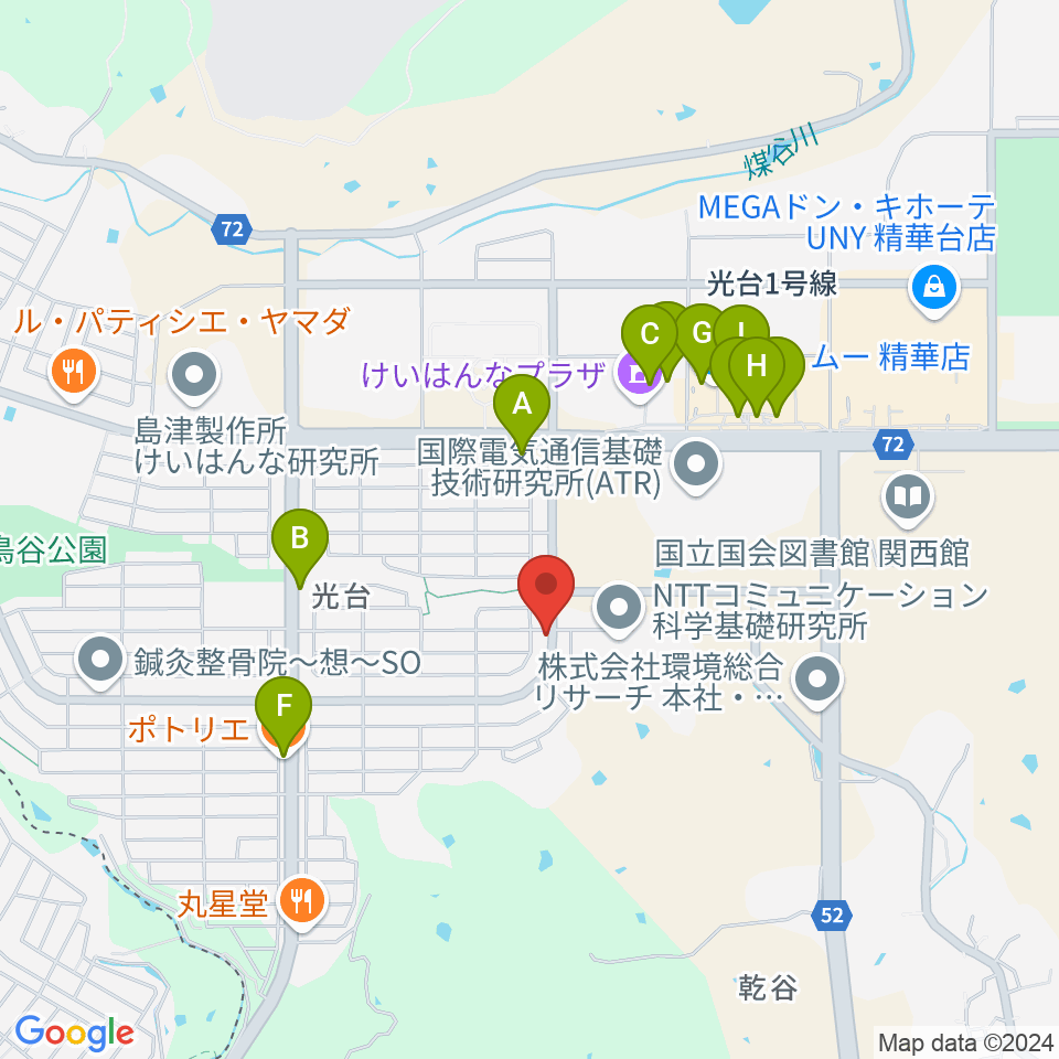 那達幕 ナーダム周辺のファミレス・ファーストフード一覧地図