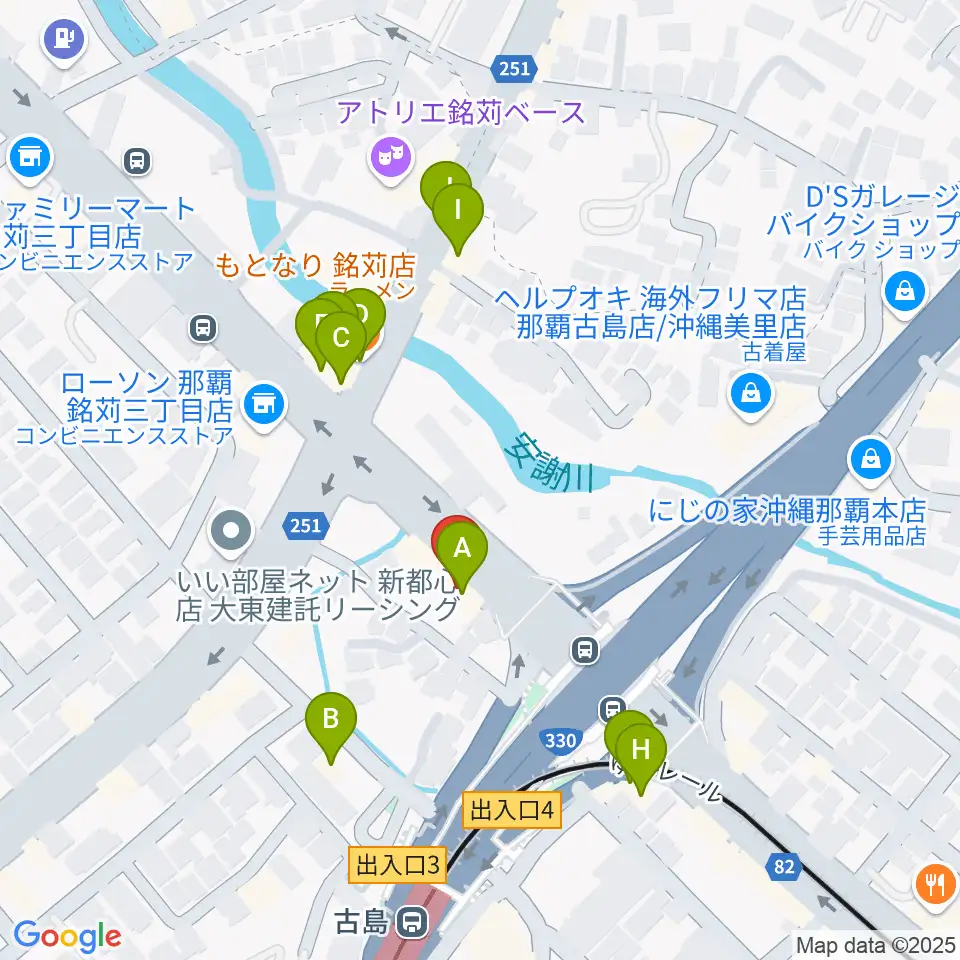 STUDIO LiVS(スタジオ リヴス)周辺のファミレス・ファーストフード一覧地図