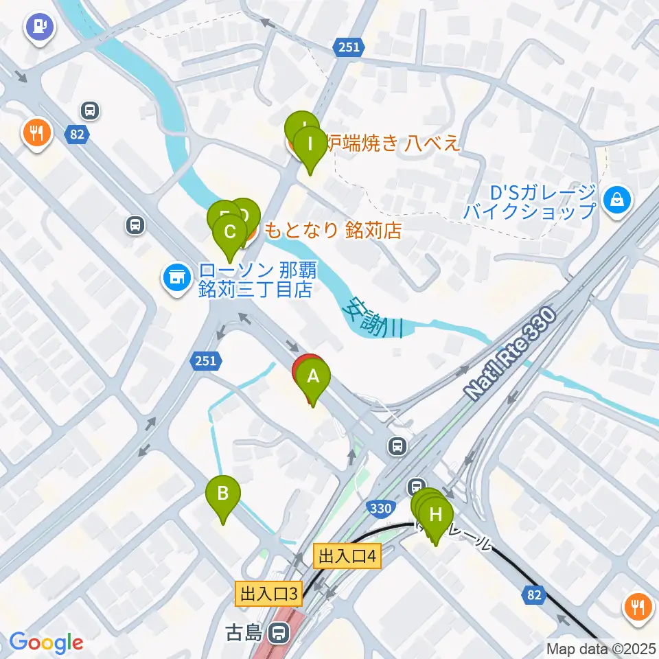 STUDIO LiVS(スタジオ リヴス)周辺のファミレス・ファーストフード一覧地図
