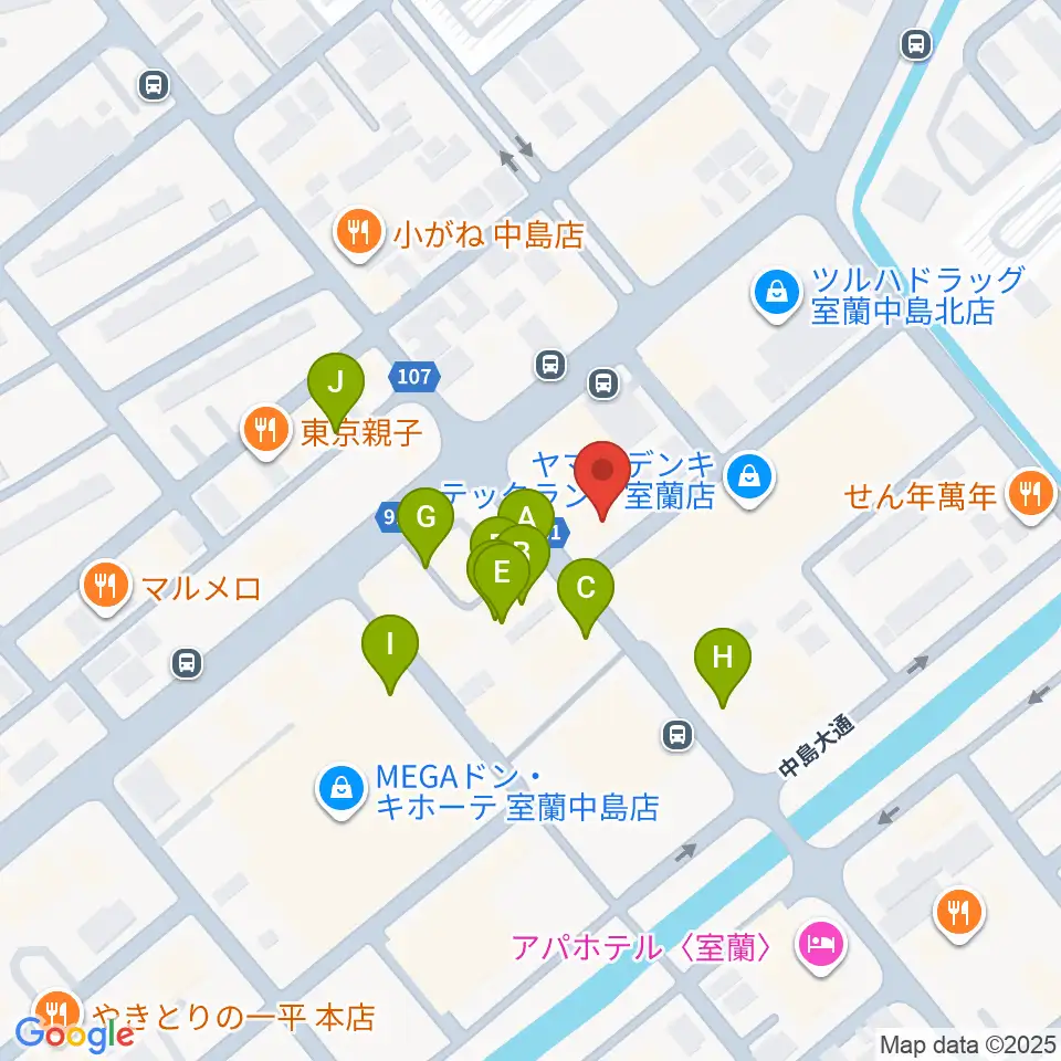 Live cafe Soliste周辺のファミレス・ファーストフード一覧地図