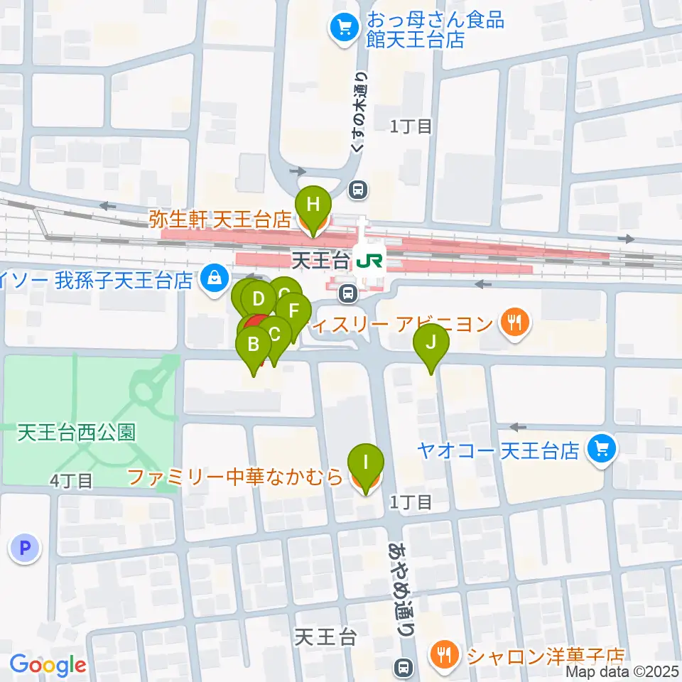 オールディスプレイ・ハコ周辺のファミレス・ファーストフード一覧地図