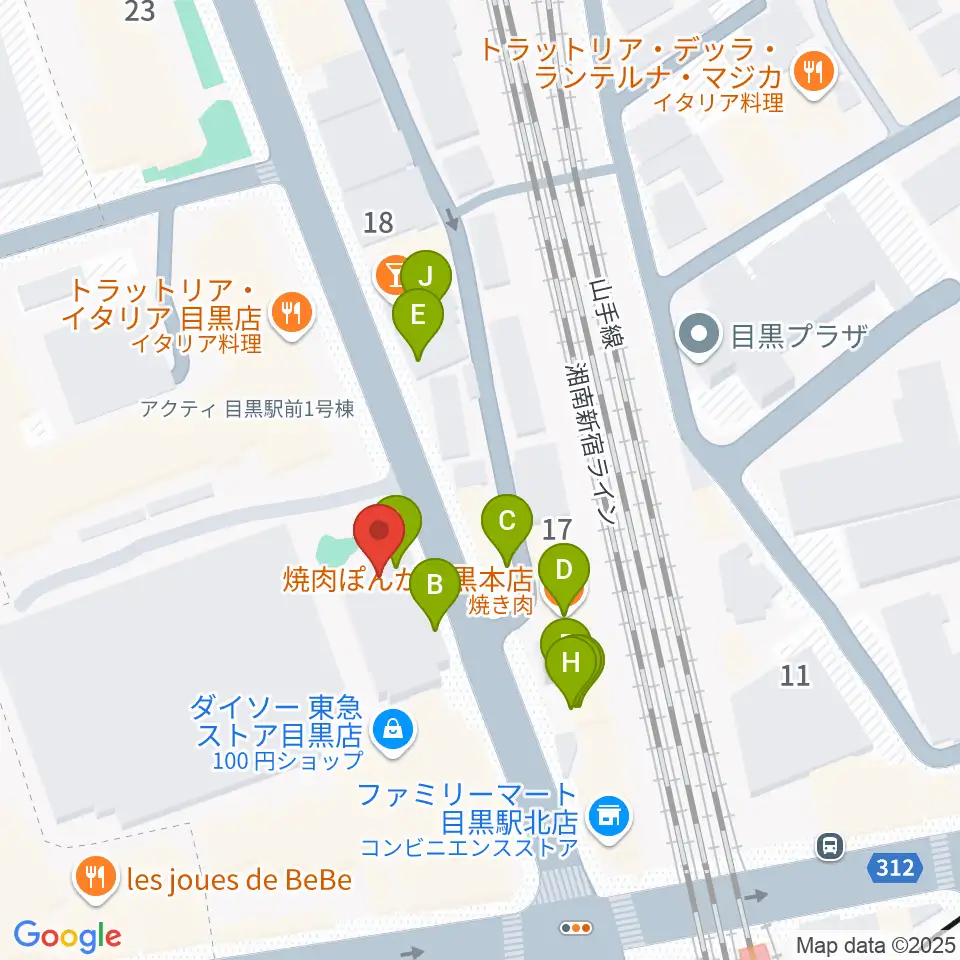 弦楽器専門店シレーナ周辺のファミレス・ファーストフード一覧地図