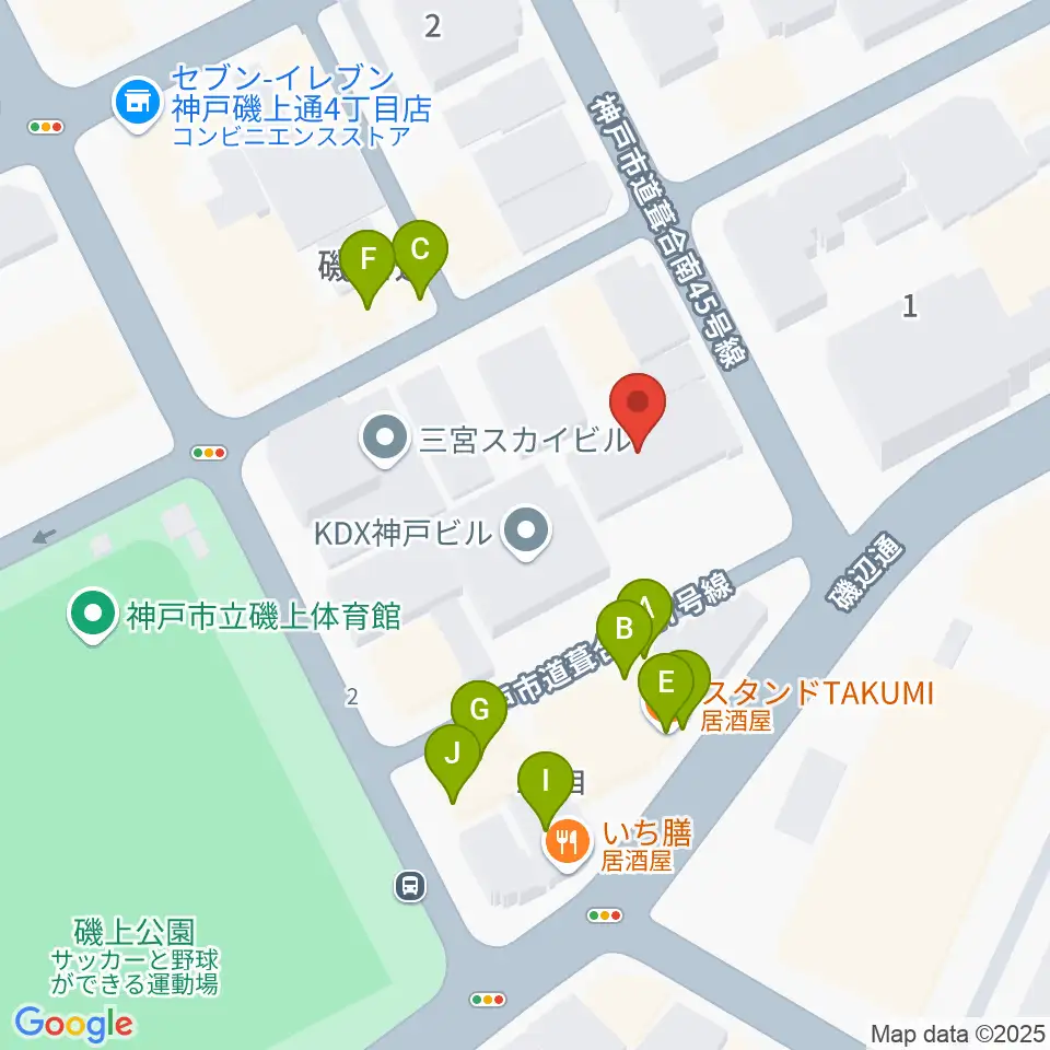 ケイステイション周辺のファミレス・ファーストフード一覧地図