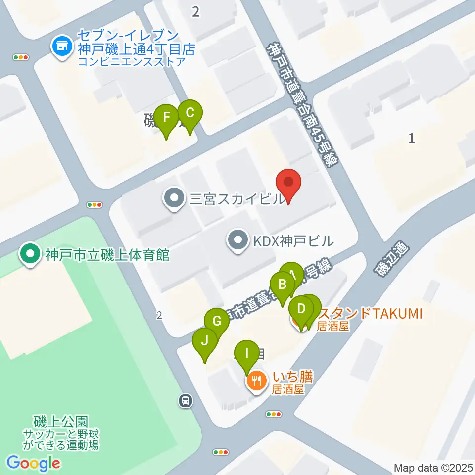 ケイステイション周辺のファミレス・ファーストフード一覧地図
