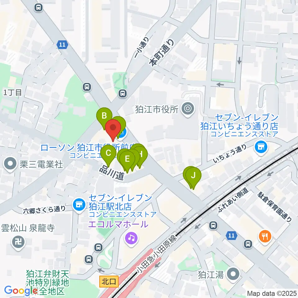 狛江add9th周辺のファミレス・ファーストフード一覧地図