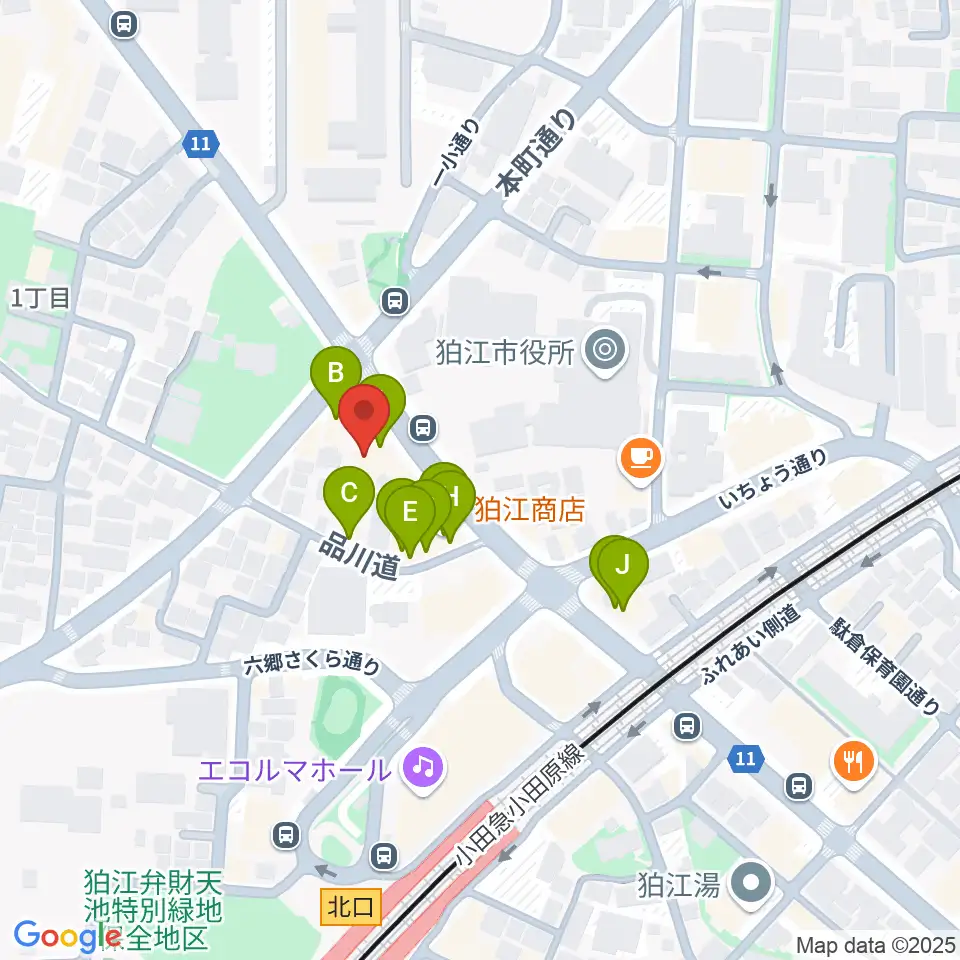 狛江add9th周辺のファミレス・ファーストフード一覧地図