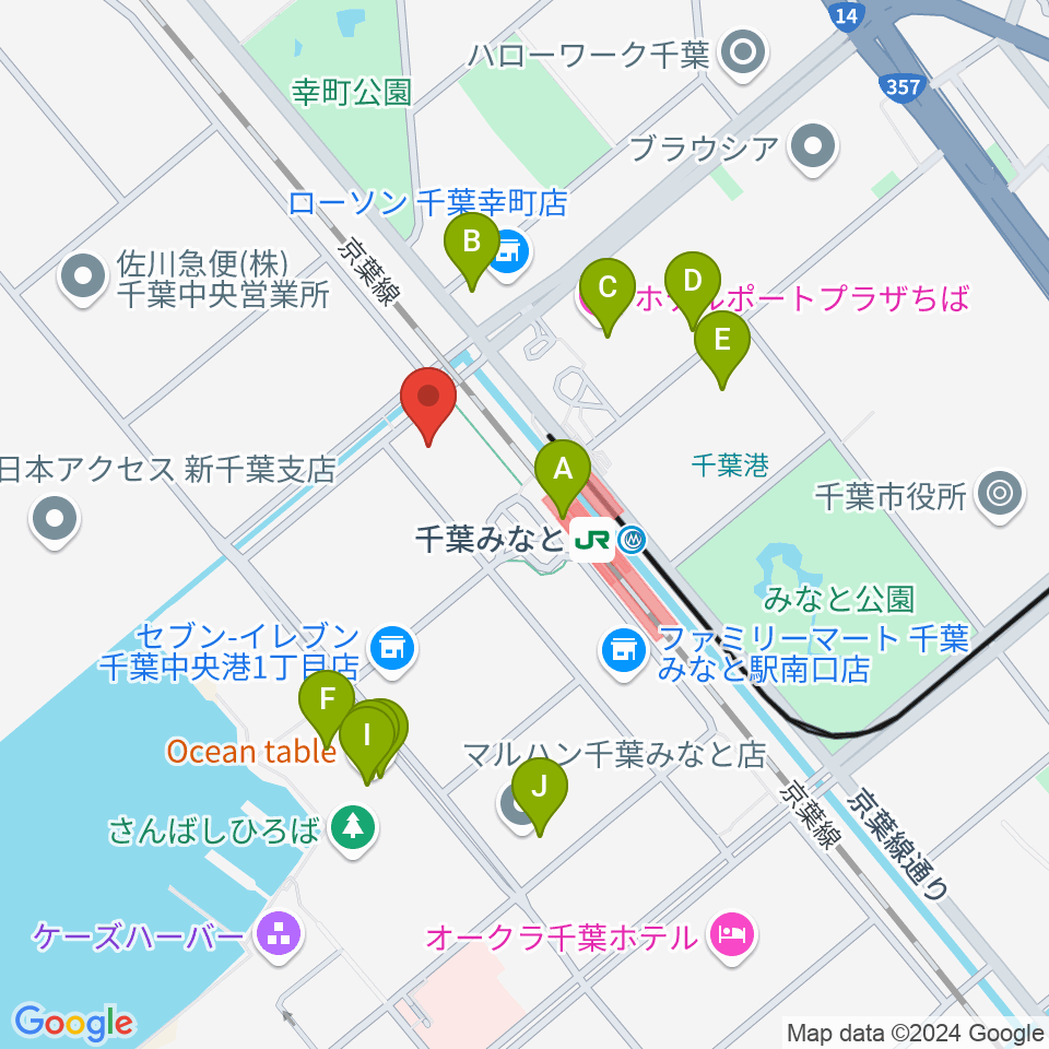 JAZZ&BAR clipper周辺のファミレス・ファーストフード一覧地図