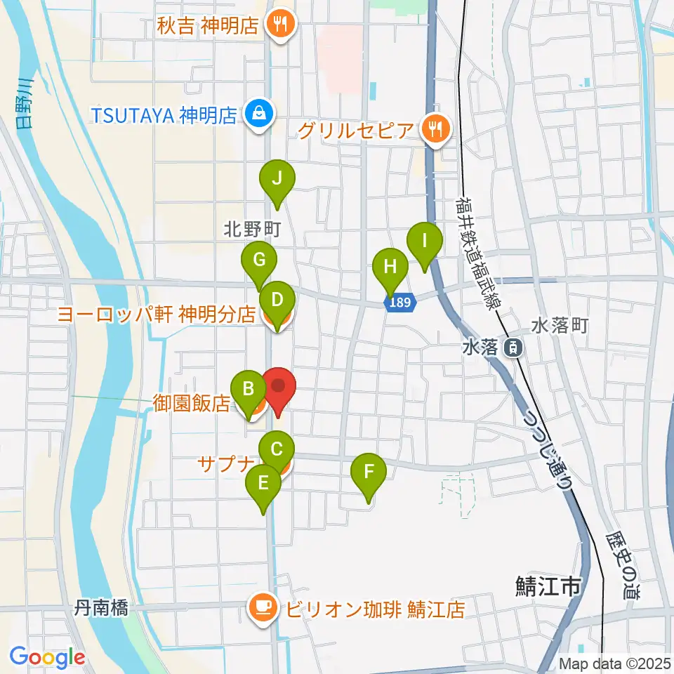 moduul モジュール周辺のファミレス・ファーストフード一覧地図