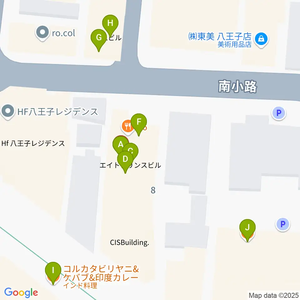 びー玉周辺のファミレス・ファーストフード一覧地図